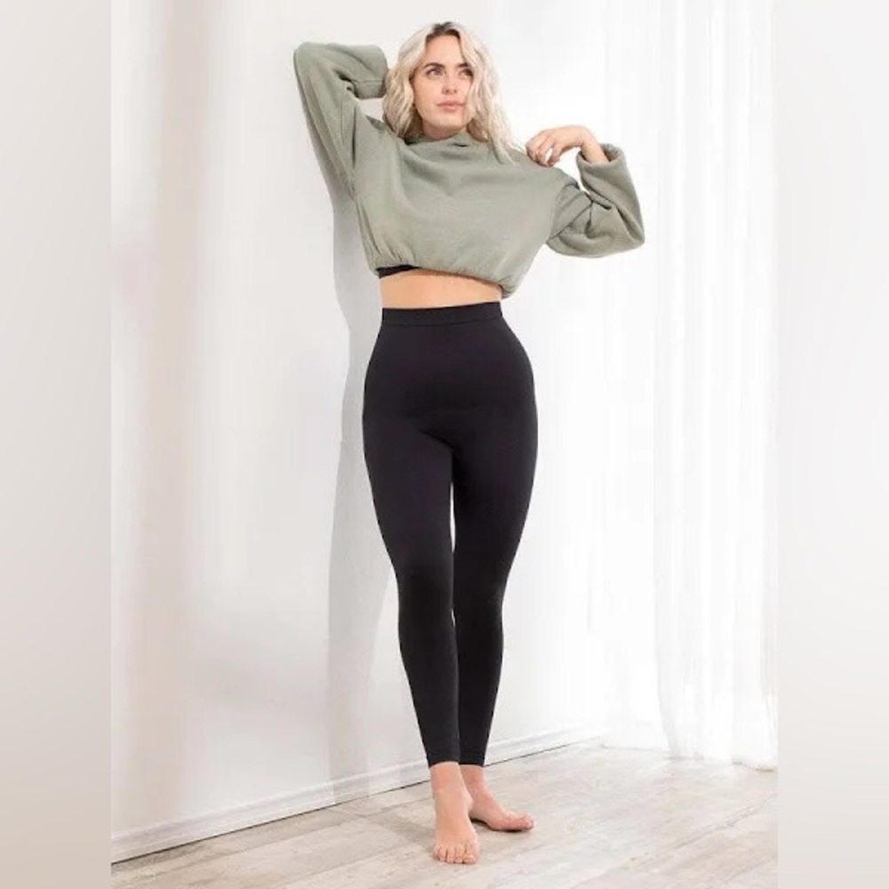 Shapermint High Waisted Shaping Leggings Black Size Large NWT 42075 Shapewear